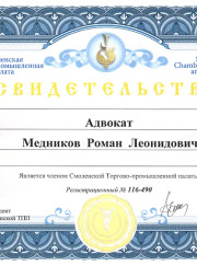 Адвокат, юрист Роман Медников