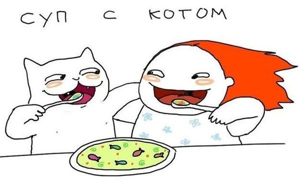 Суп с котом мем